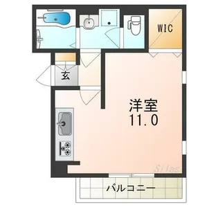 1Rの間取り画像