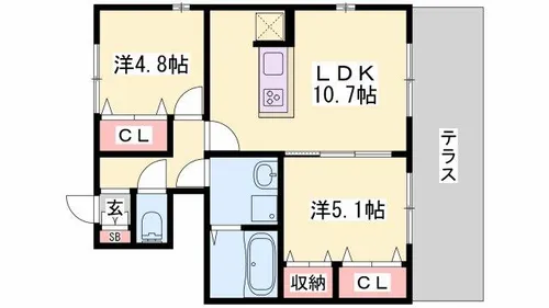 ネットハイツ C【102号室】の間取り