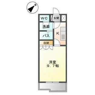 グローリアス行橋Ⅲ【2階】の間取り