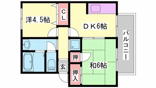 メゾンA【1階】の間取り