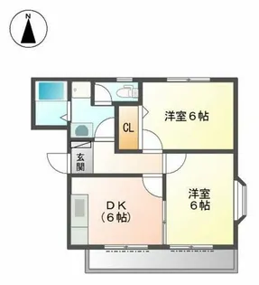 プチ・ボヌール【1階】の間取り