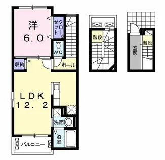 パストラル レーンA【3階】の間取り