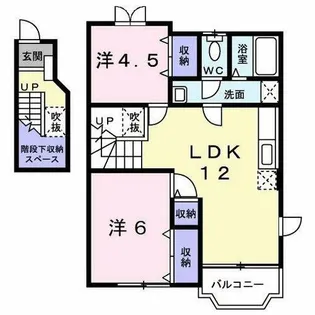 フェアリーコート A【2階】の間取り