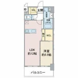 スリーアイランドタワー名駅北【7階】の間取り