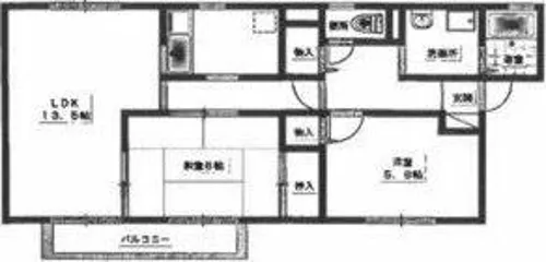 デイスターS【S-202号室】の間取り