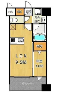 エンクレスト博多EAST PARK【4階】の間取り