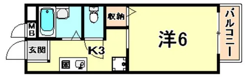 ヴィブレ魚崎北町【2階】の間取り