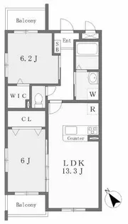 アル・ソーレ【4階】の間取り