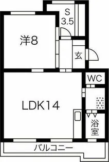 コーポのぐろ【203号室】の間取り