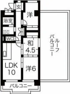 パティオクラブ滝ノ水【6階】の間取り
