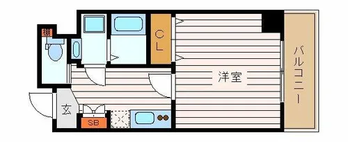 Le magnolia住吉(ル マニョリア住吉)【201号室】の間取り