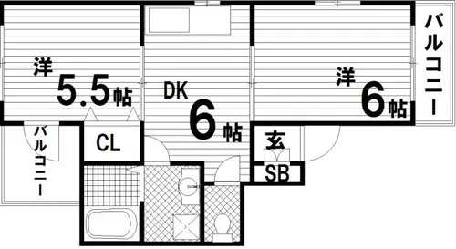 兵庫県神戸市須磨区養老町2丁目【アパート】の間取り