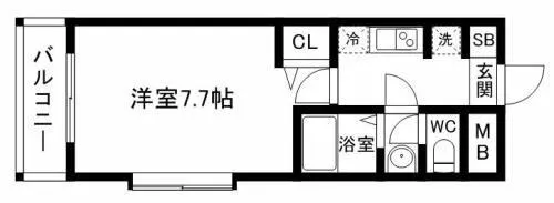 リーセント春町【4階】の間取り
