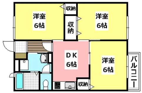 フローラハイツ【2階】の間取り
