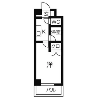 第2コーポ魚半【2階】の間取り