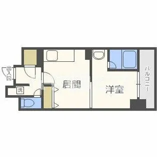 KDX堺筋本町レジデンス【0202号室】の間取り