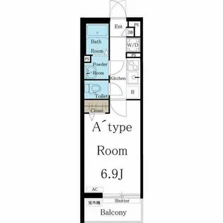 リブリ・吹上【1階】の間取り