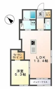 ショー・ハエマンティア【1階】の間取り