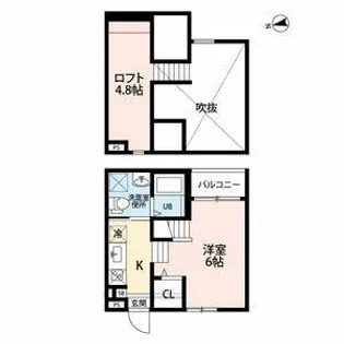 Luana(ルアナ)【103号室】の間取り