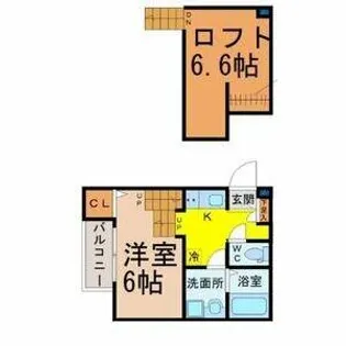 Feliz新守西【102号室】の間取り