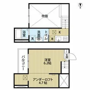 ステラ川西【101号室】の間取り