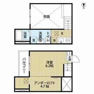 ステラ川西【101号室】の間取り