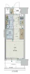 ファーストフィオーレ難波クレシア【8階】の間取り