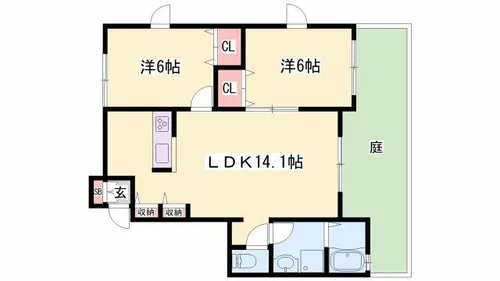 インパルス【1階】の間取り