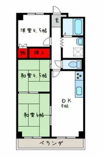 ウエストヒル【4階】の間取り