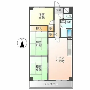 レジディア日比野【11階】の間取り