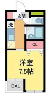 カルム中山【3階】の間取り