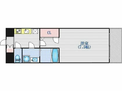 S-RESIDENCE福島Grande【8階】の間取り