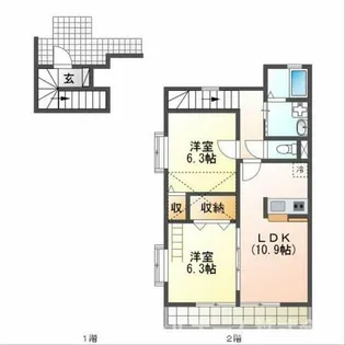 Liberte【2階】の間取り