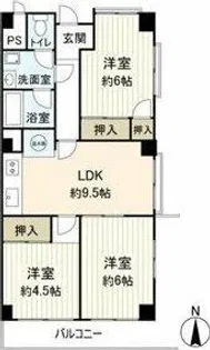 隼人苑【3階】の間取り