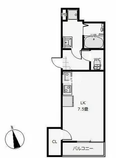 福岡県福岡市東区香椎1丁目【アパート】の間取り