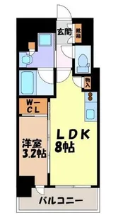 プレサンスロジェ大須白川公園【13階】の間取り