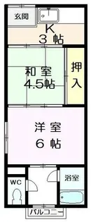 幸福荘【1階】の間取り