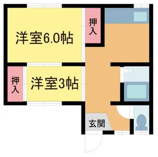 ブロイド平井【2階】の間取り