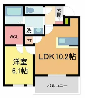 シエーナ川西中央1【3階】の間取り