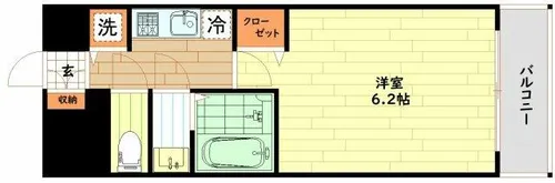 ララプレイス梅田西イルミナーレ【4階】の間取り