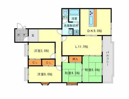 メゾンベル【4階】の間取り