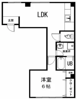 桃栄マンション【4階】の間取り