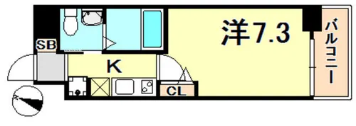 セレニテ神戸元町【4階】の間取り