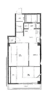 コーポ有本【3-C号室】の間取り