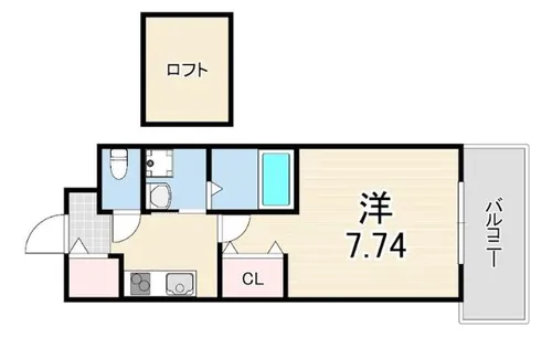 ラ・グロワール【1階】の間取り