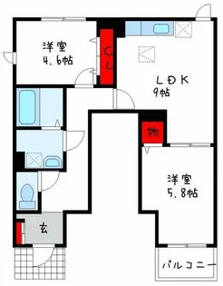 ラフルール【1階】の間取り