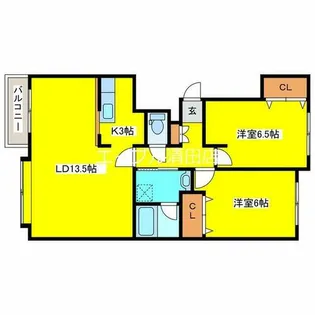 L-クレスト【101号室】の間取り