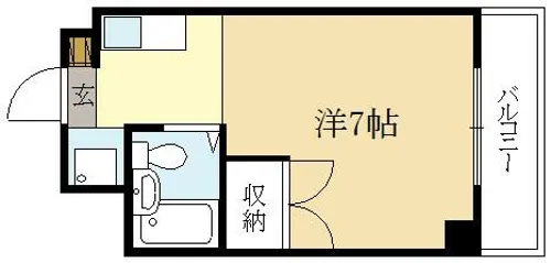 コリンノルド【5階】の間取り