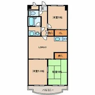 ヴィクトワール弐番館【303号室】の間取り