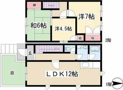 アネックスカミサワ【A102号室】の間取り